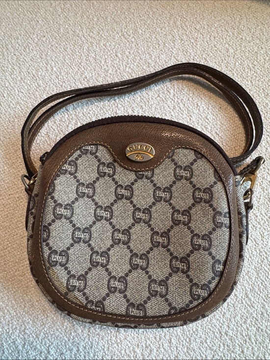 Gucci Handbags - Gucci Beige and Brown Monogram Crossbody Bag